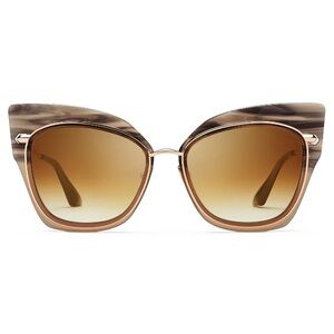 DITA STORMY//SMOKE SWIRL TO DARK CREAM-14K GOLD W/BROWN TO CLEAR-GOLD FLASH-AR